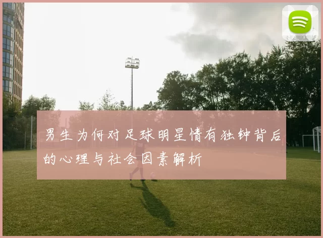 男生为何对足球明星情有独钟背后的心理与社会因素解析